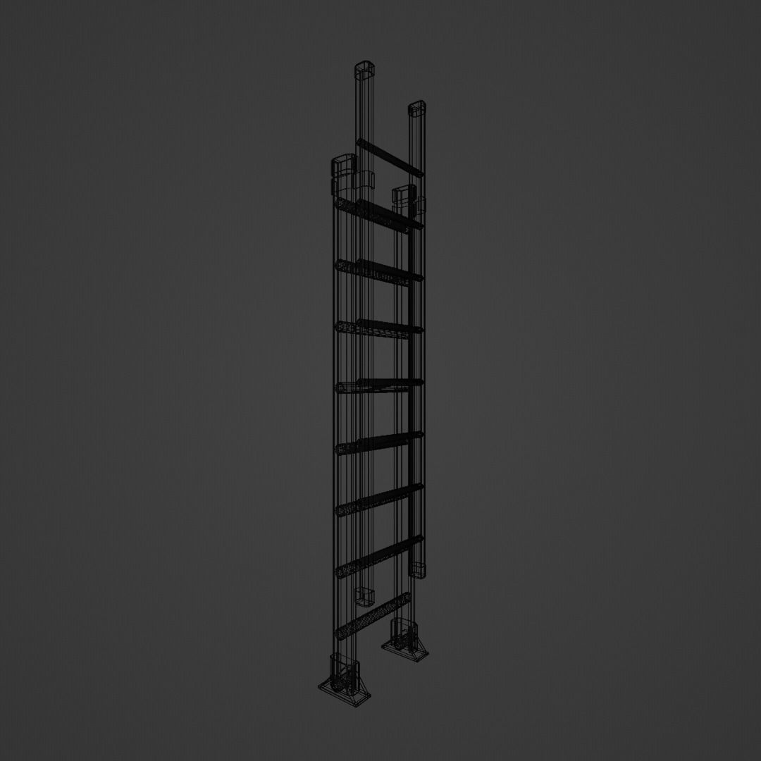 Ladder 3D models low poly 3D model_8