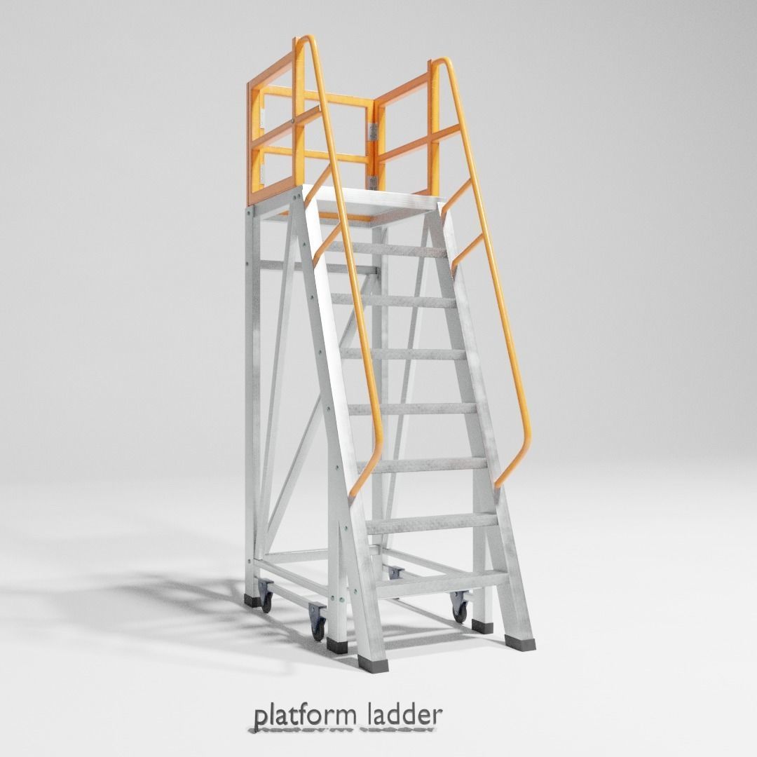 Ladder 3D models low poly 3D model_9
