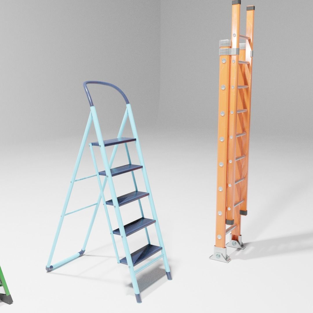 Ladder 3D models low poly 3D model_4