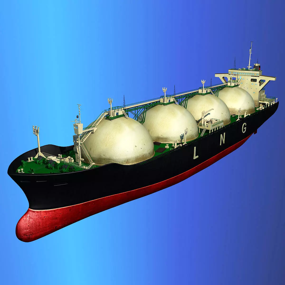 LNG Tanker 3D model_0