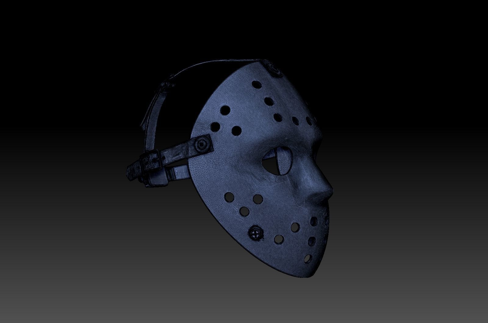 Hockey Mask by Jason Voorhees 3D model_19