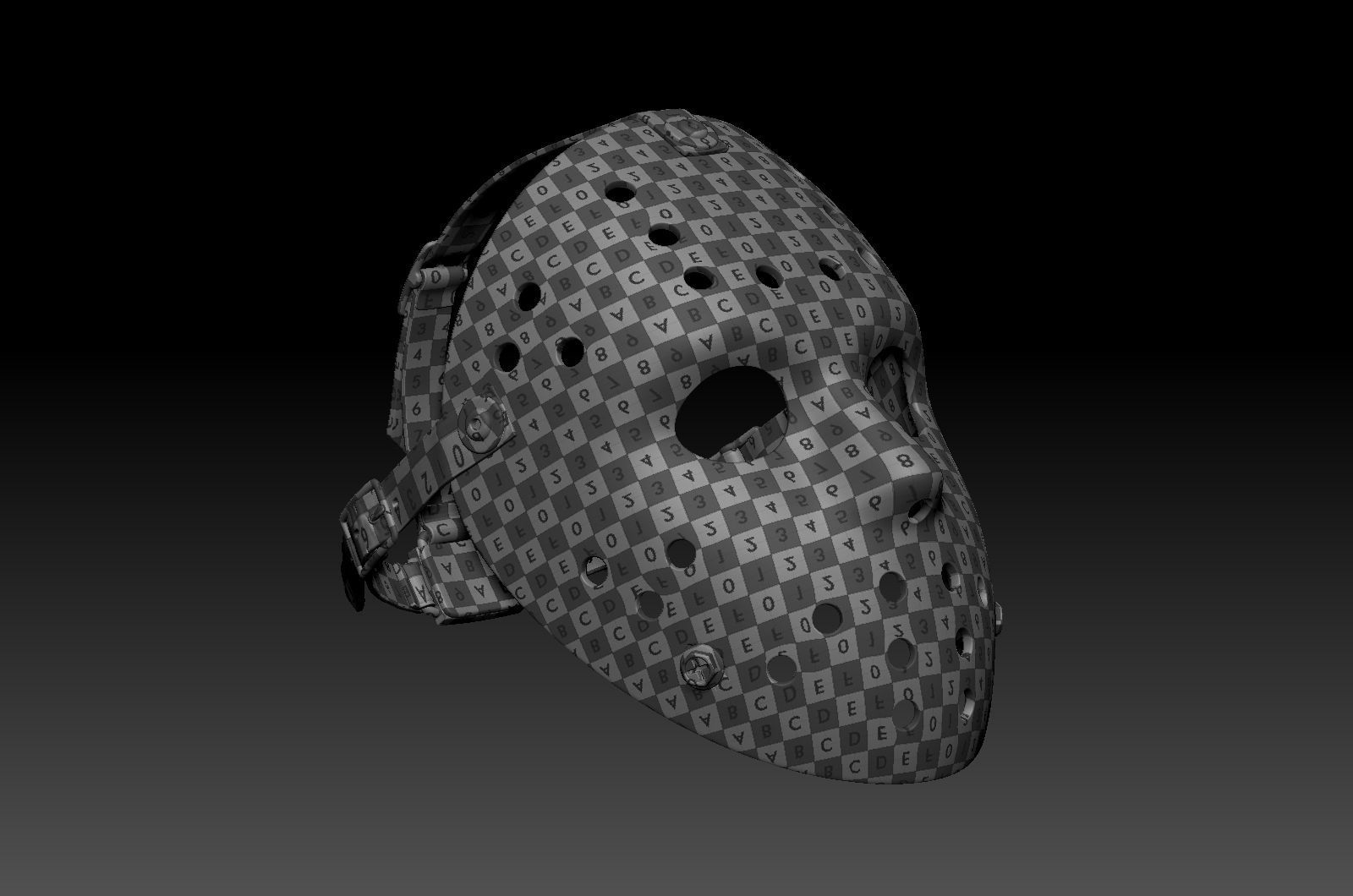 Hockey Mask by Jason Voorhees 3D model_15