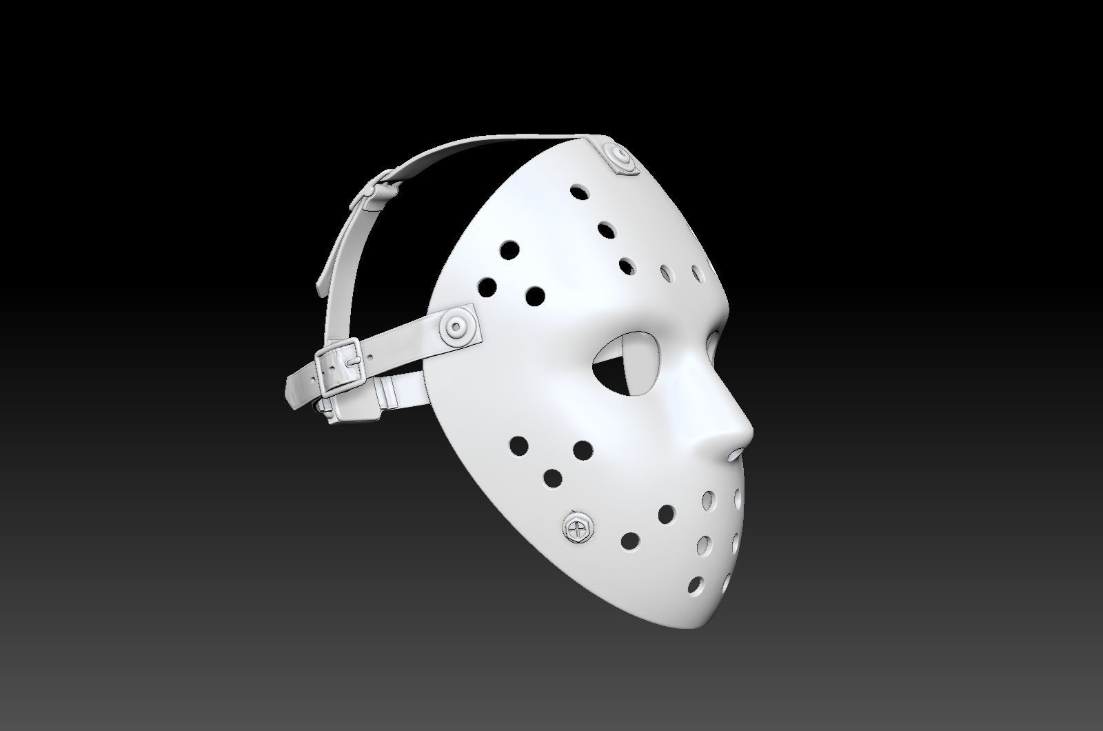 Hockey Mask by Jason Voorhees 3D model_18