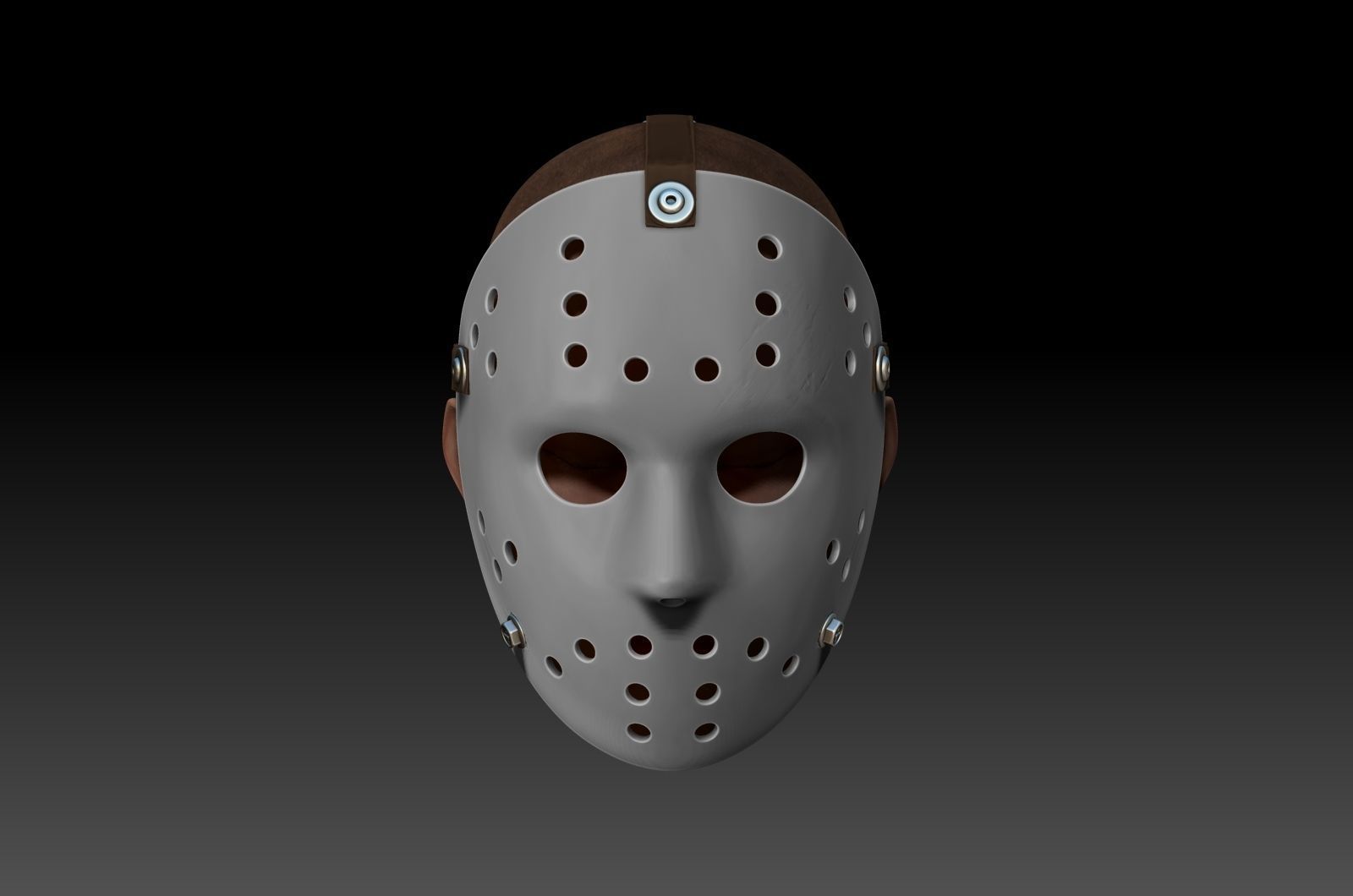 Hockey Mask by Jason Voorhees 3D model_3