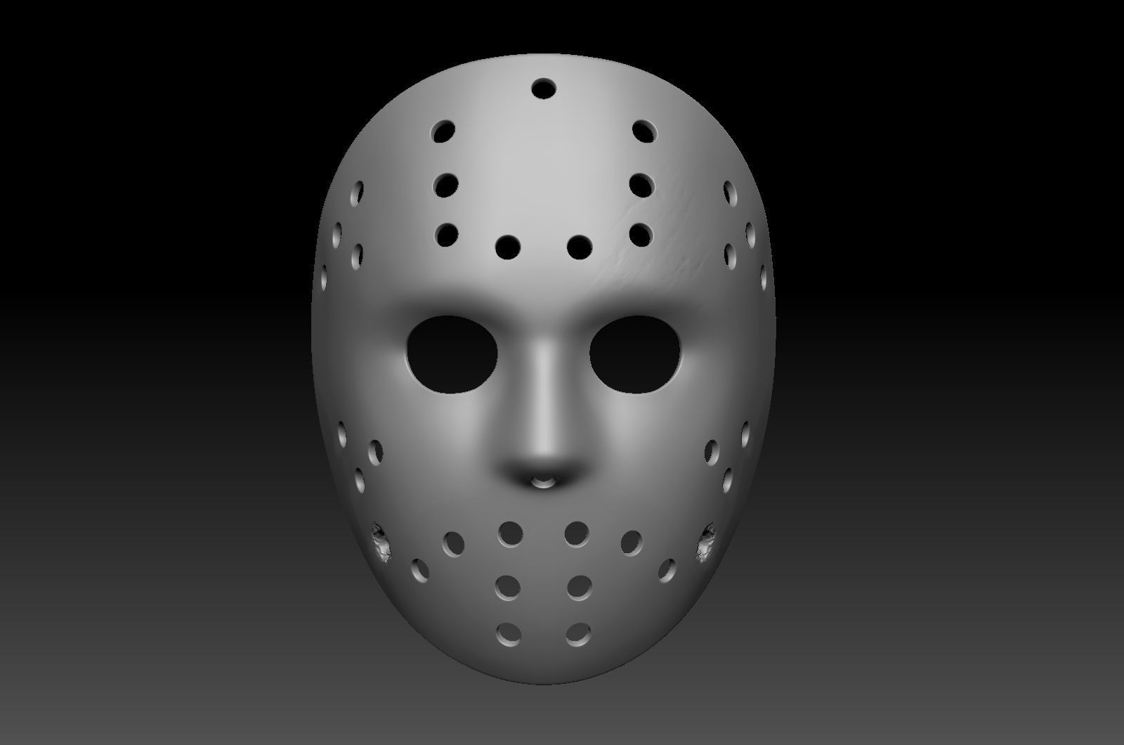 Hockey Mask by Jason Voorhees 3D model_22