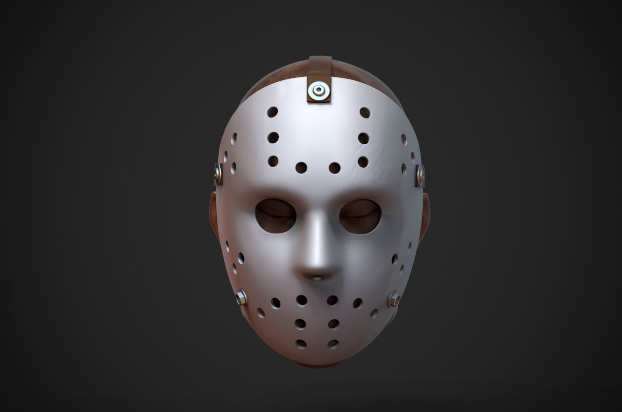 Hockey Mask by Jason Voorhees 3D model_2