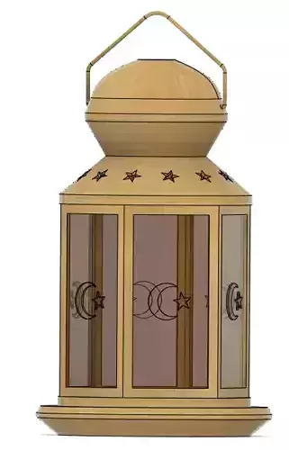 3D MUMLUK golden lantern
