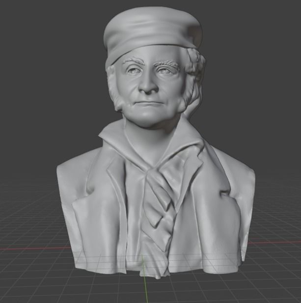 Carl Friedrich Gauss 3D print model_11