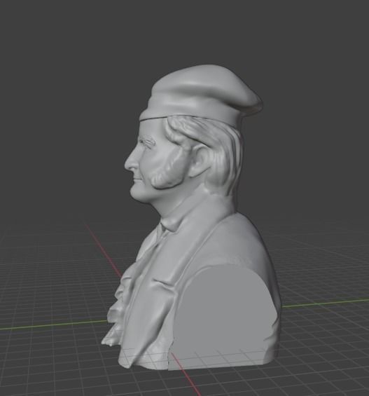 Carl Friedrich Gauss 3D print model_2
