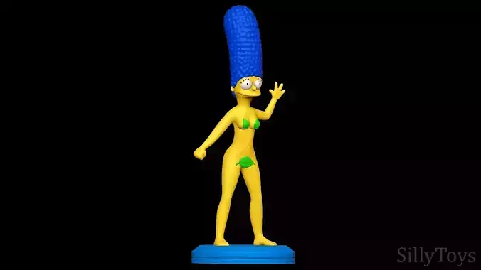 Marge Simpson Naked - The Simpsons 3D print model