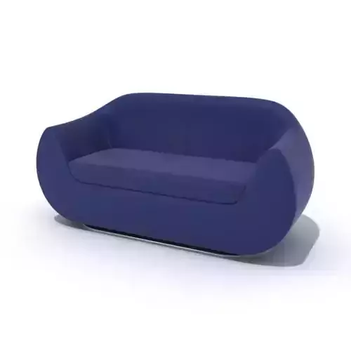 Modern Blue Loveseat