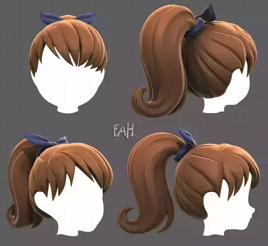 Base Hair for girl V04