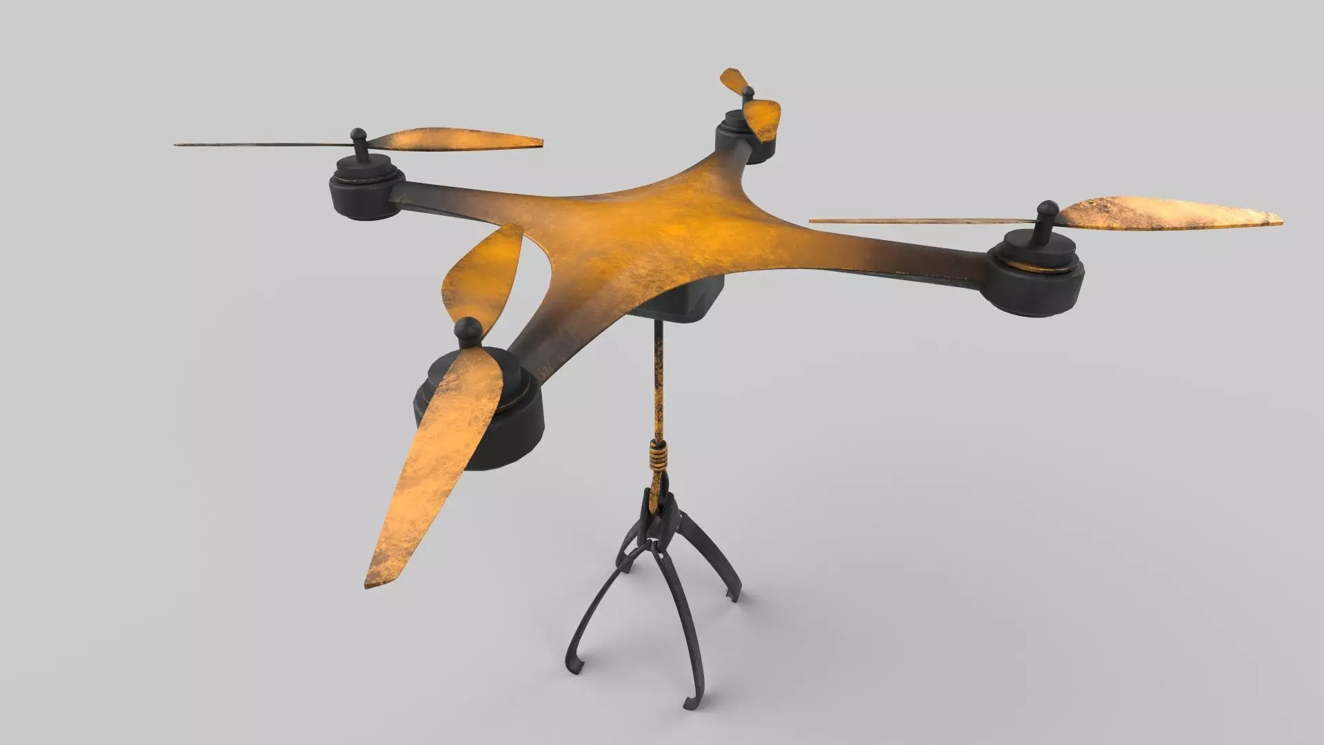 drone Low-poly 3D model_0