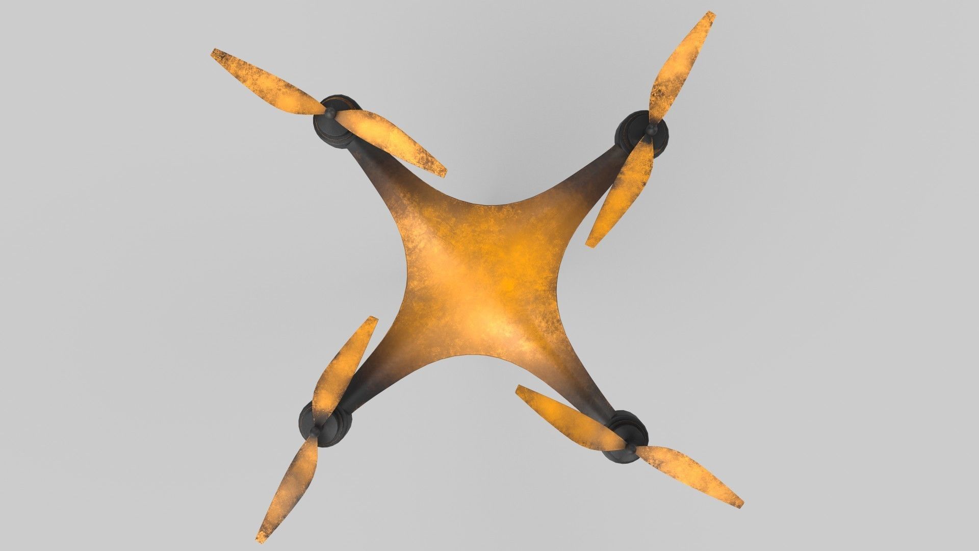 drone Low-poly 3D model_4