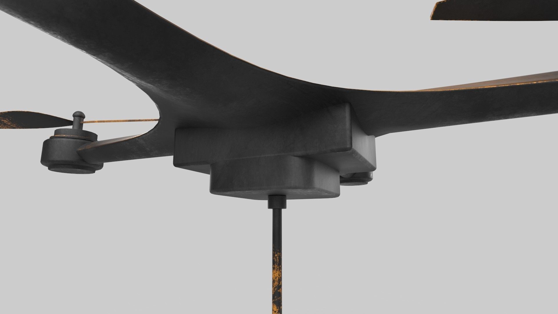 drone Low-poly 3D model_3