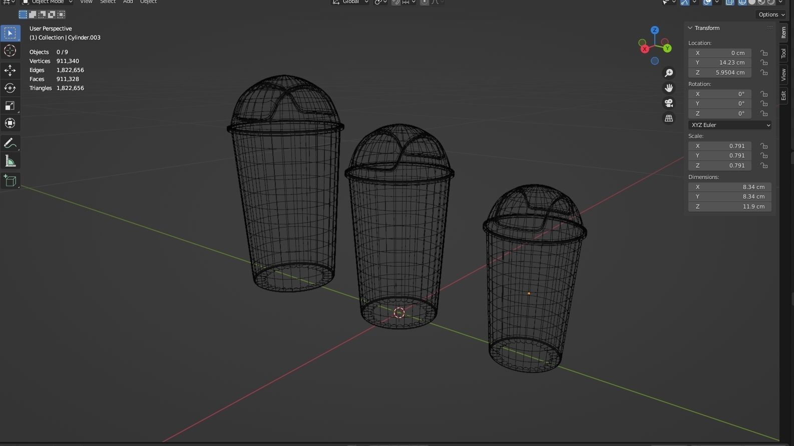 RUBISH BIN 3D model_9