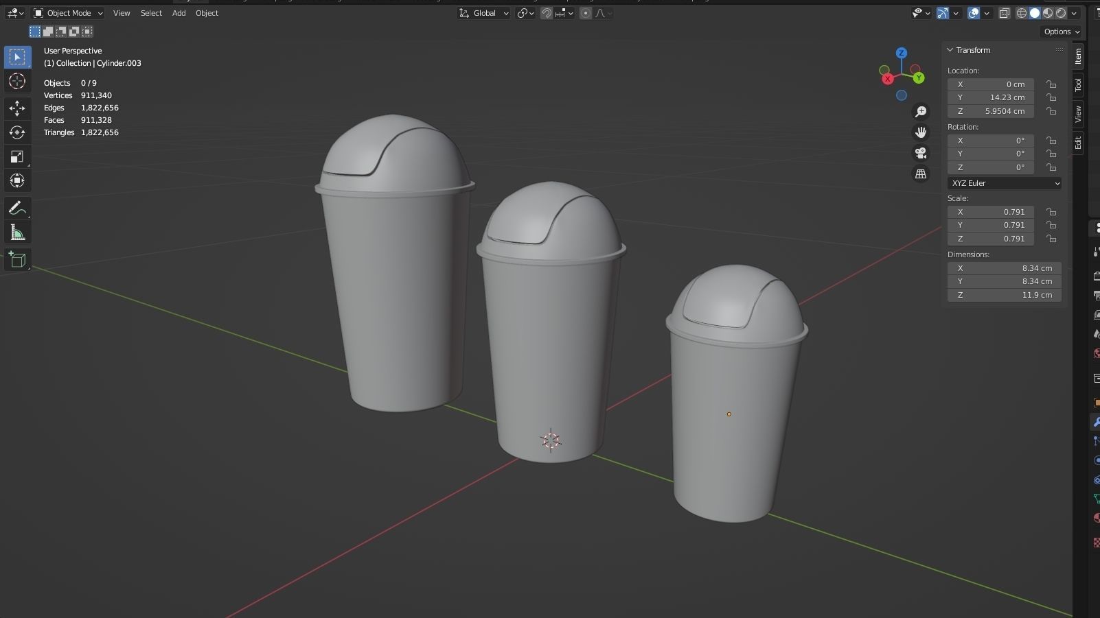 RUBISH BIN 3D model_17