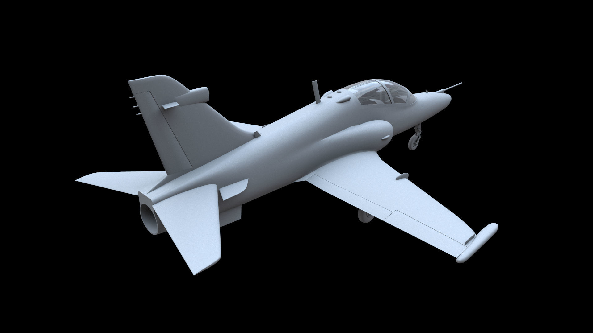BAe Hawk 128 Free low-poly 3D model_2