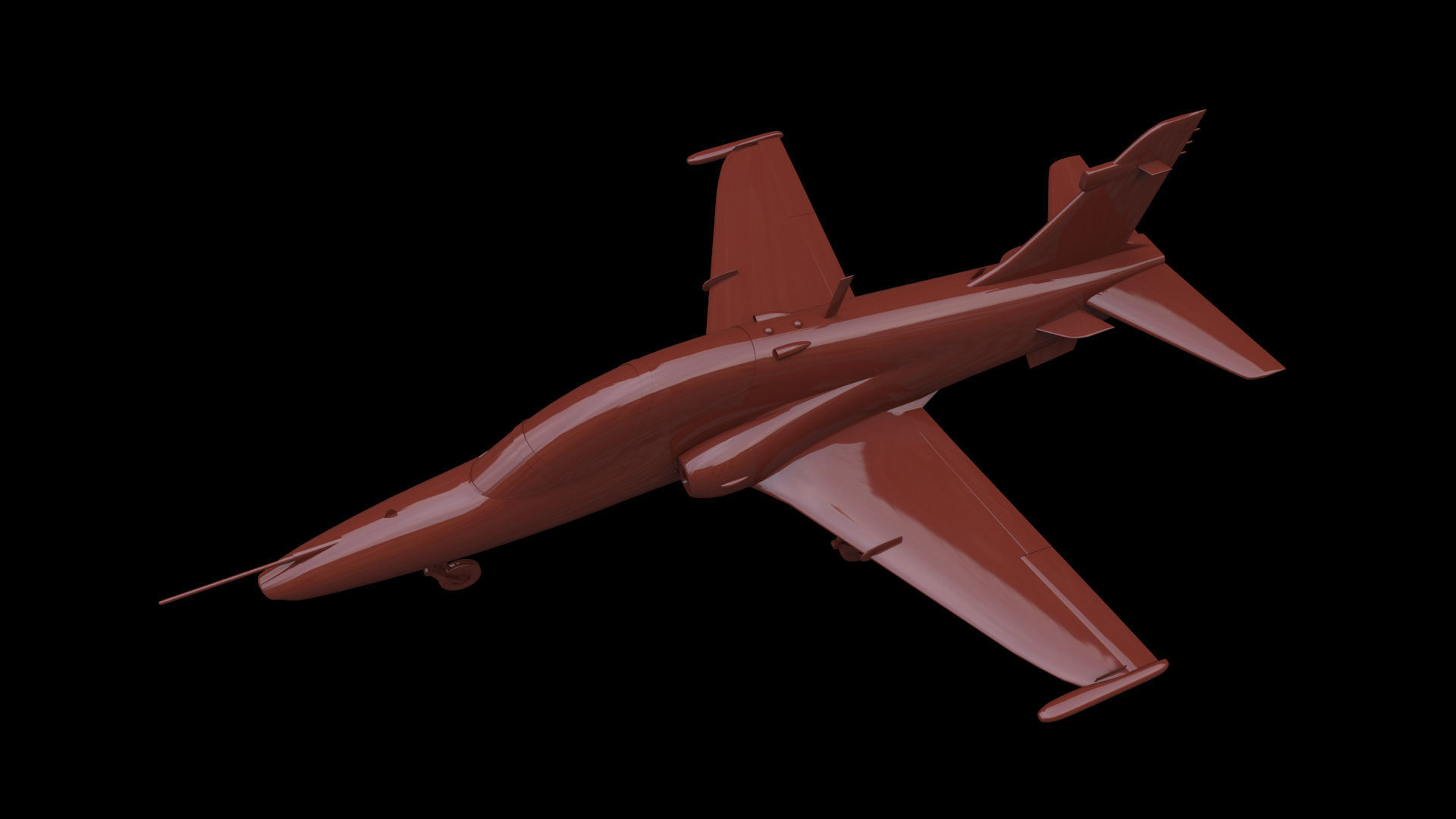 BAe Hawk 128 Free low-poly 3D model_4
