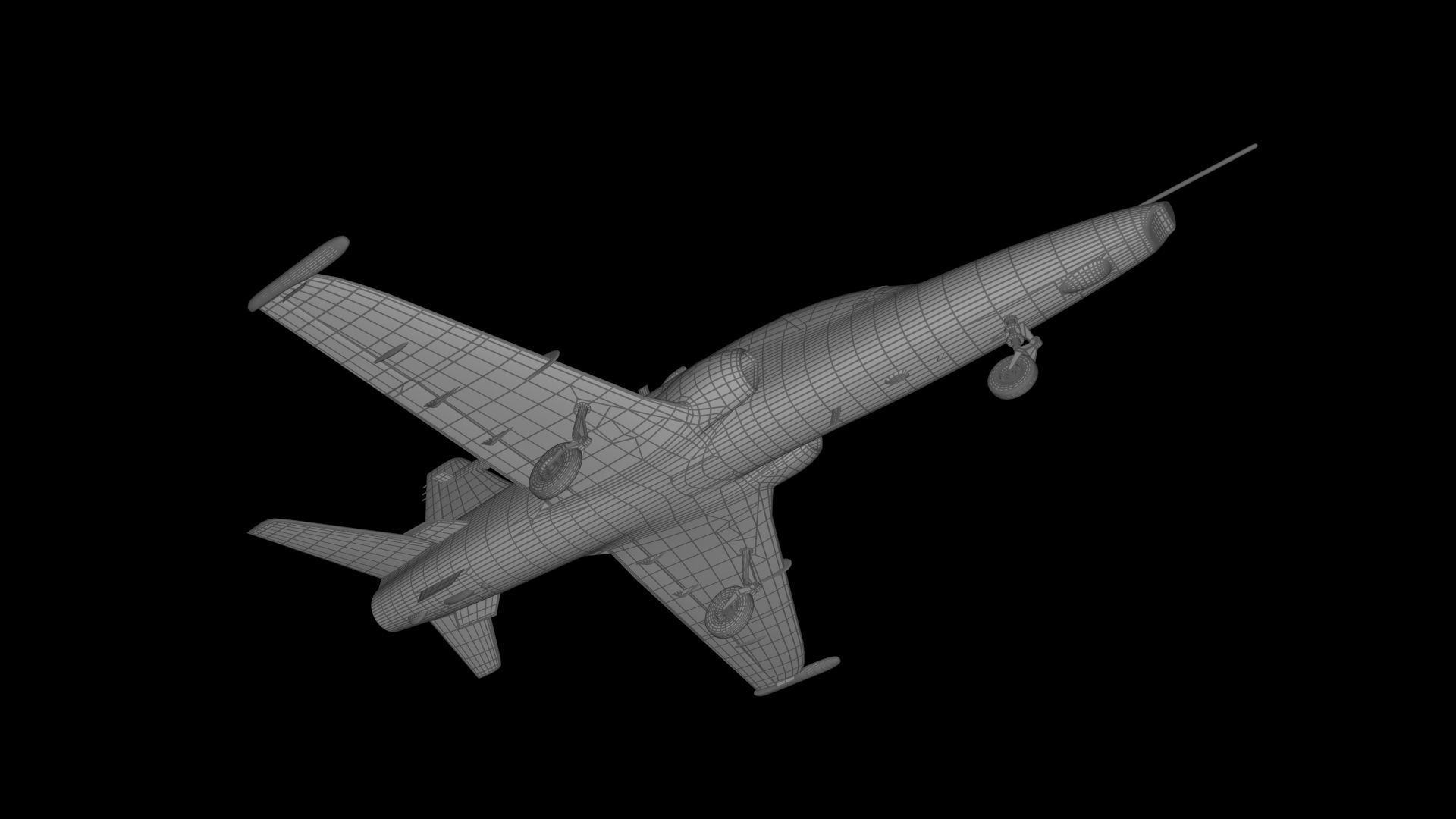 BAe Hawk 128 Free low-poly 3D model_6