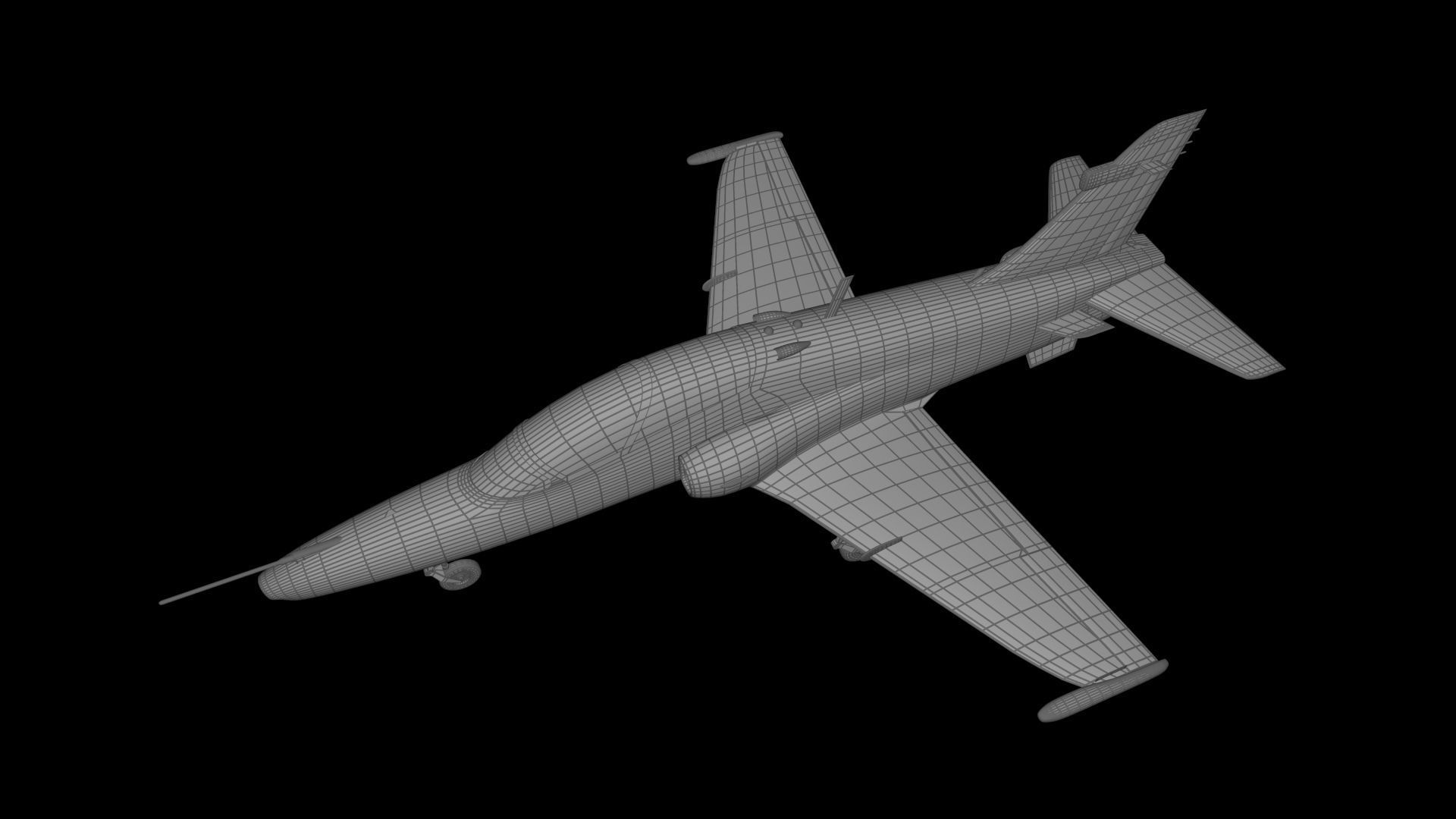 BAe Hawk 128 Free low-poly 3D model_5