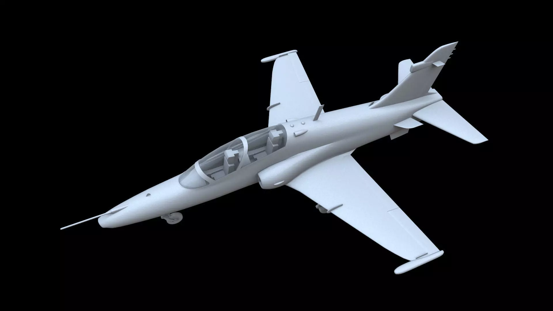 BAe Hawk 128 Free low-poly 3D model_0