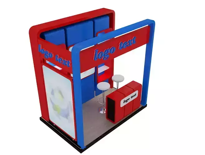 Booth Exhibition Stand a3 3D model
