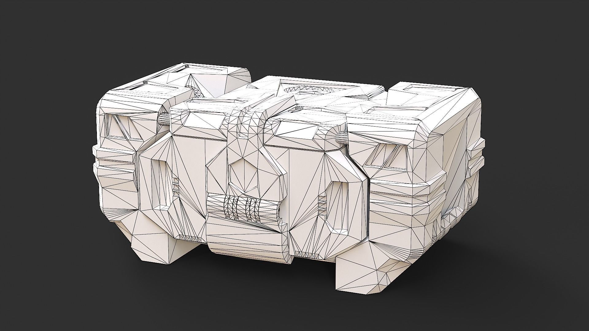Sci-Fi Loot box   Low-poly 3D model_17
