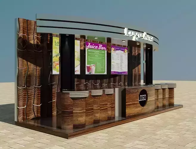 Booth Exhibition Stand a4 3D model