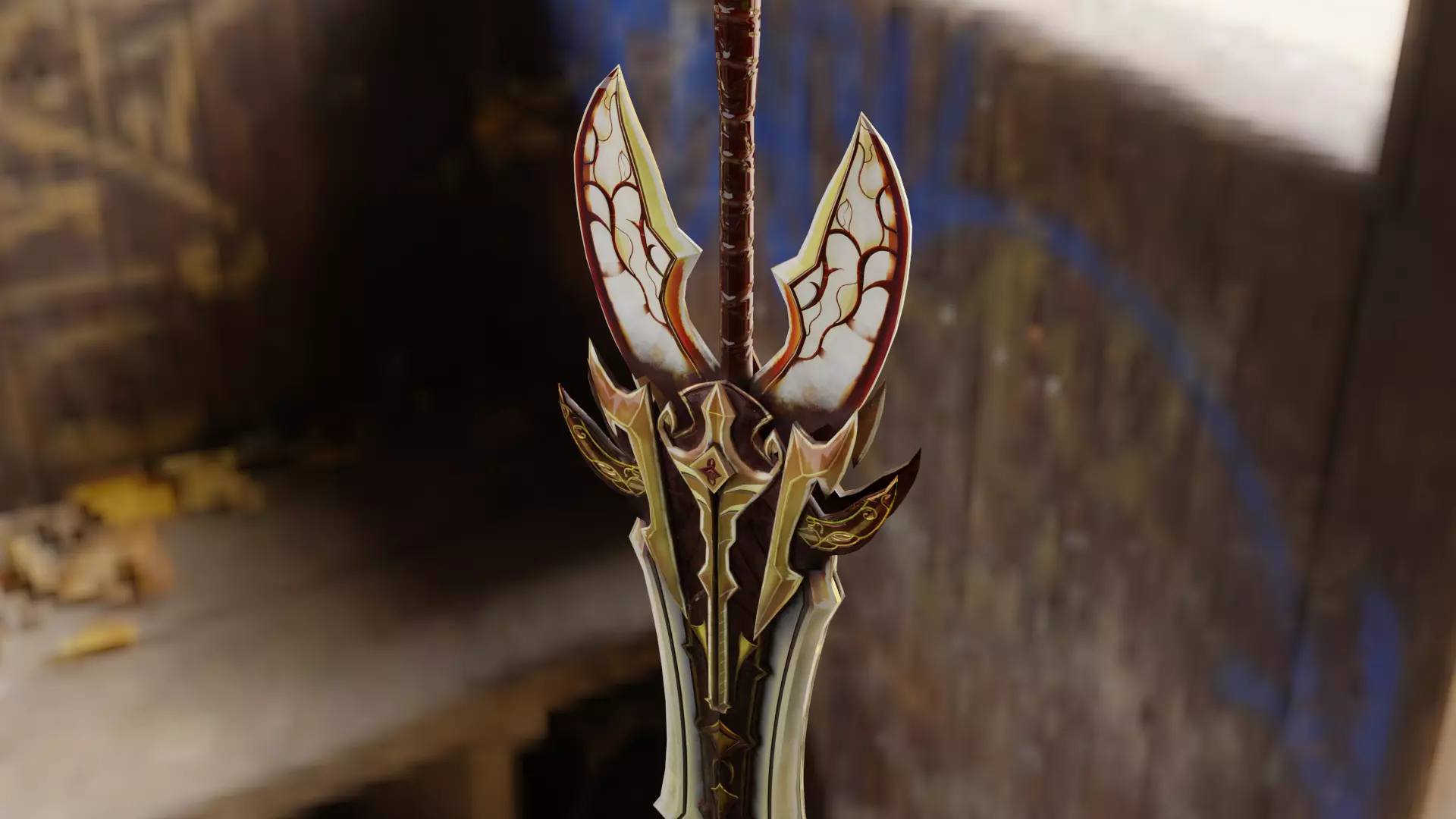 Sword light stylized Free low-poly 3D model