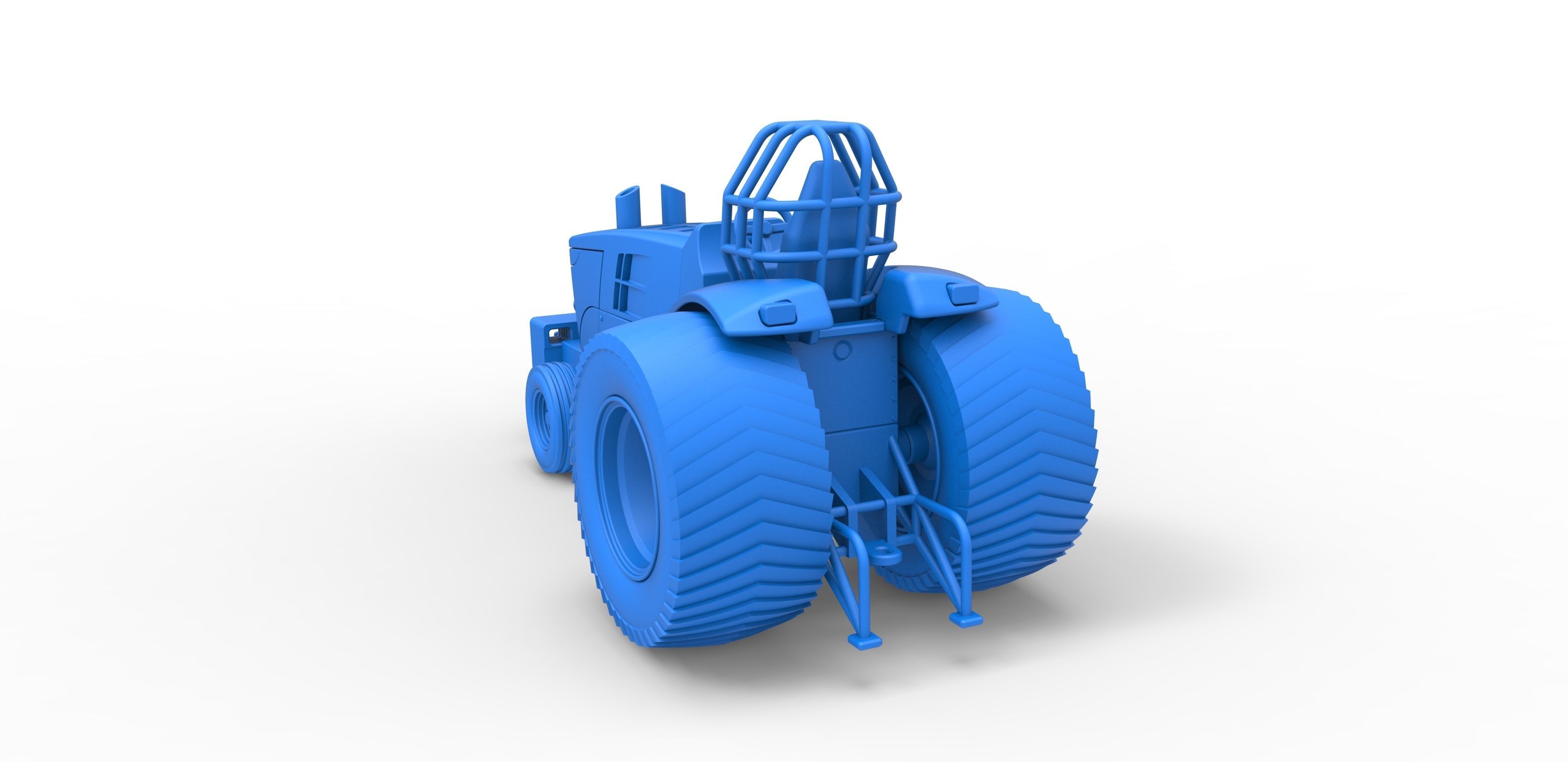Pulling Tractor Pro Stock Scale 1 to 25 3D print model_24