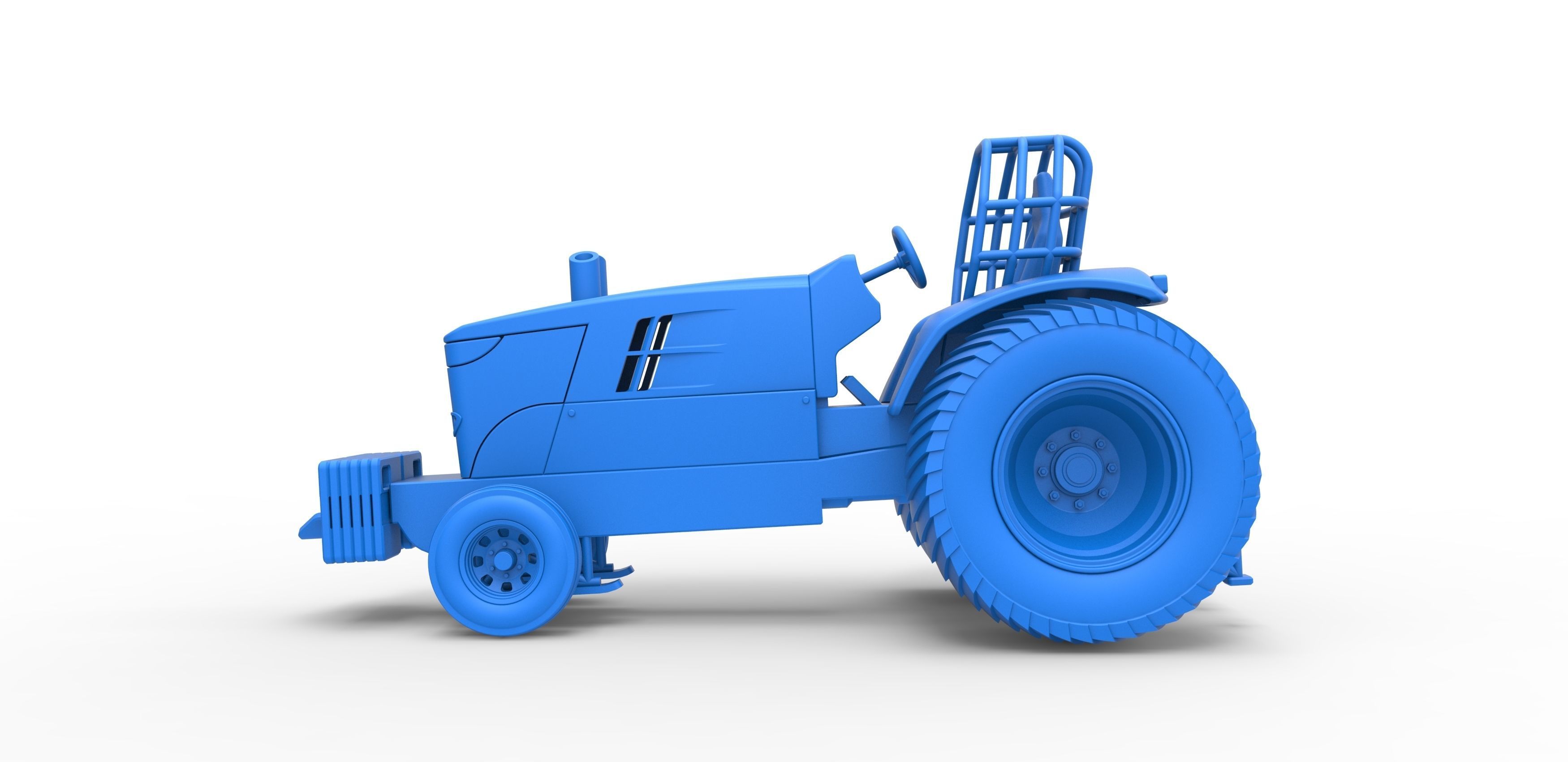 Pulling Tractor Pro Stock Scale 1 to 25 3D print model_20
