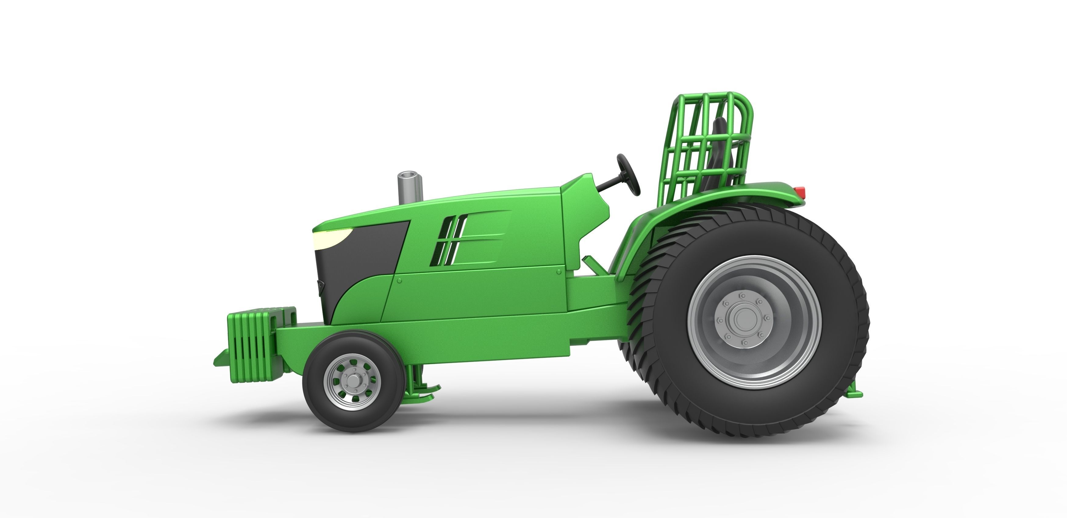 Pulling Tractor Pro Stock Scale 1 to 25 3D print model_7