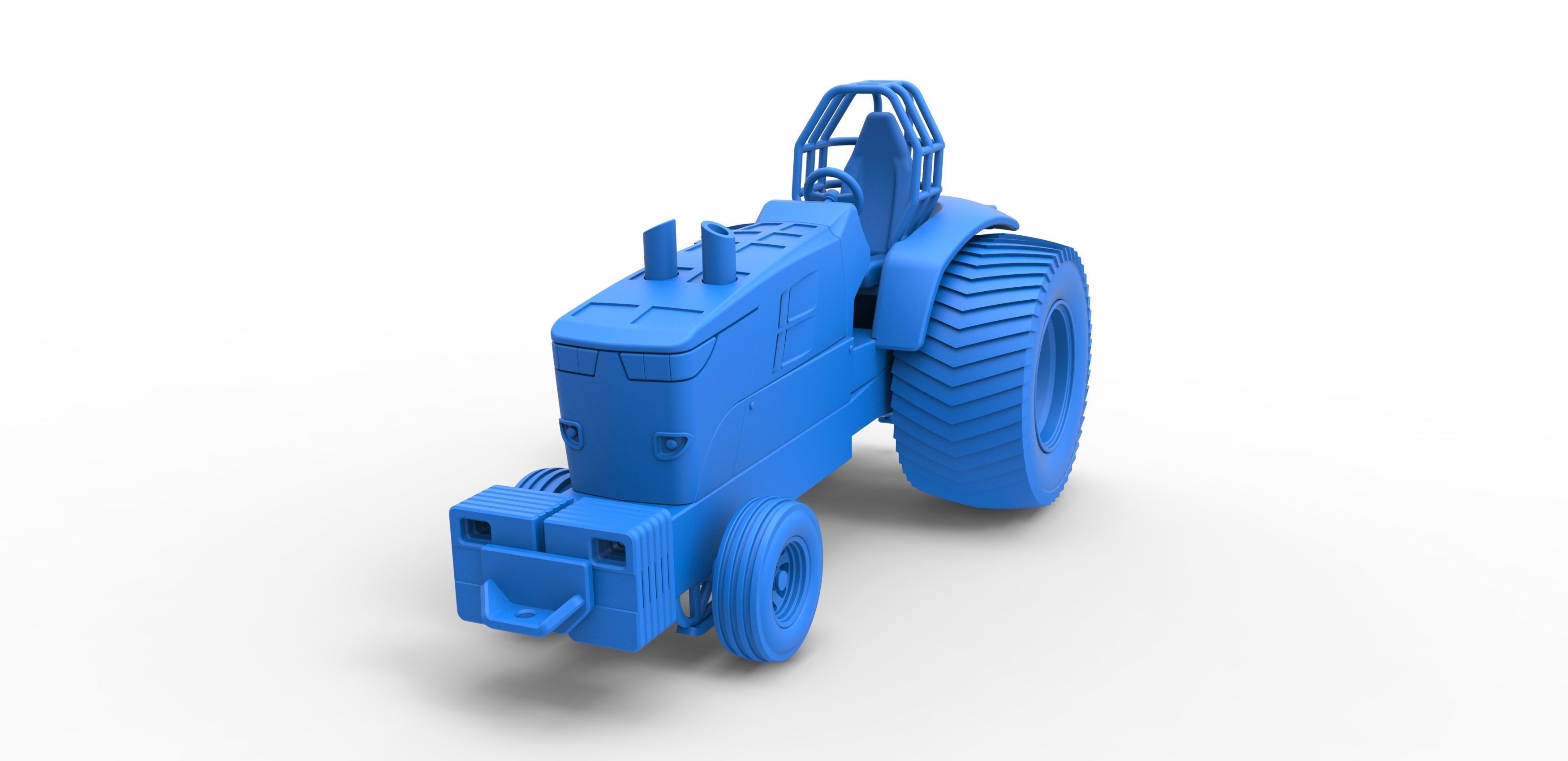 Pulling Tractor Pro Stock Scale 1 to 25 3D print model_16