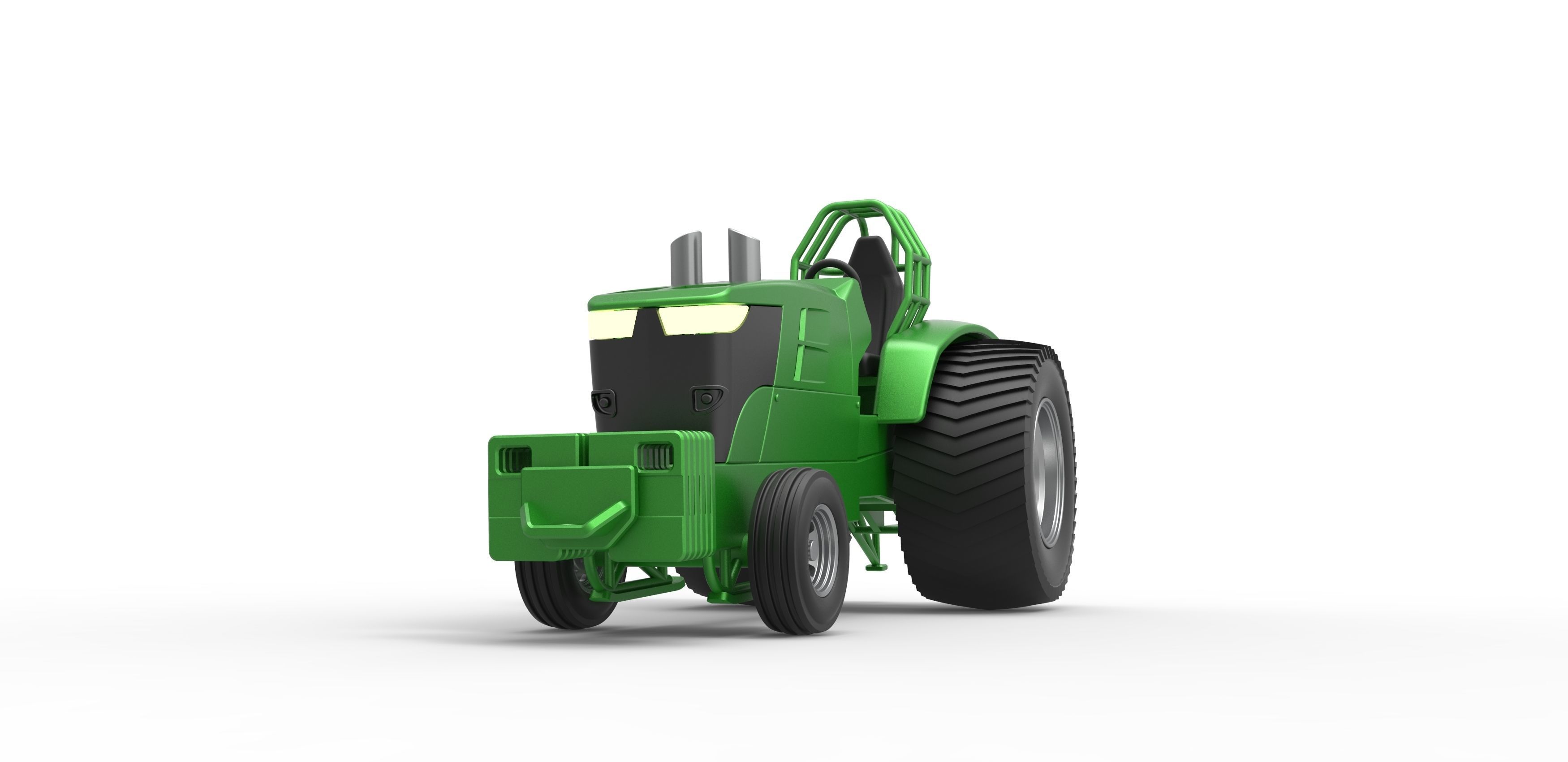 Pulling Tractor Pro Stock Scale 1 to 25 3D print model_4