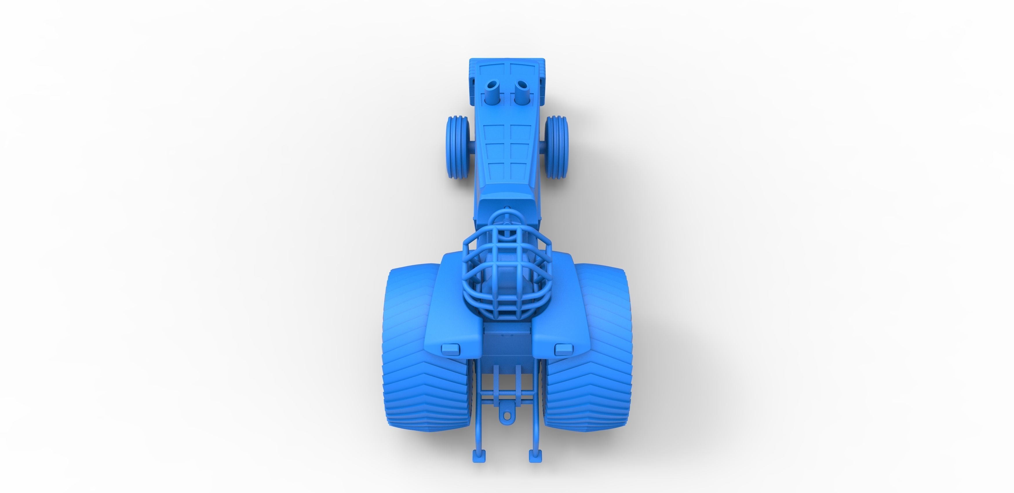 Pulling Tractor Pro Stock Scale 1 to 25 3D print model_25