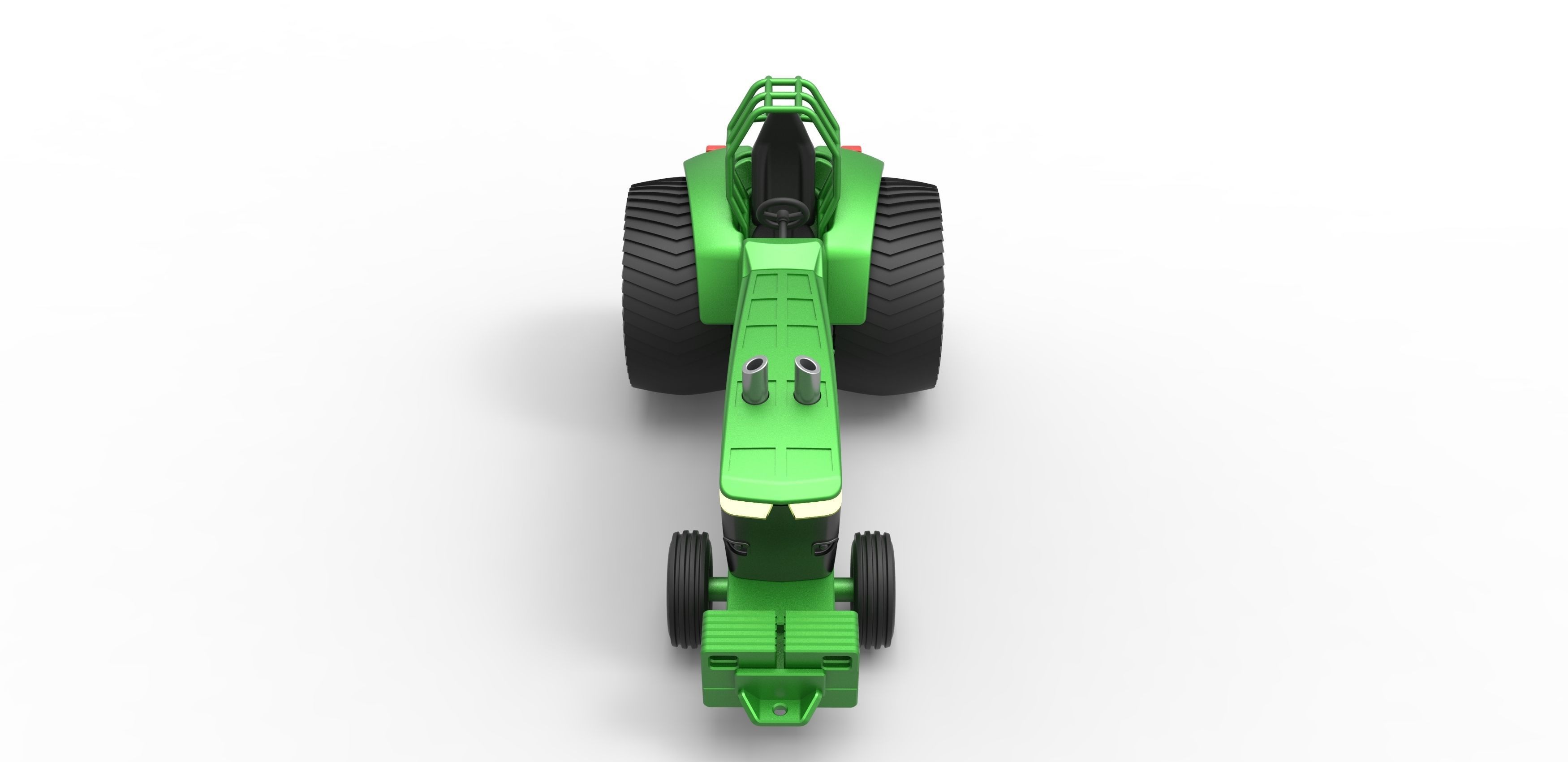 Pulling Tractor Pro Stock Scale 1 to 25 3D print model_5