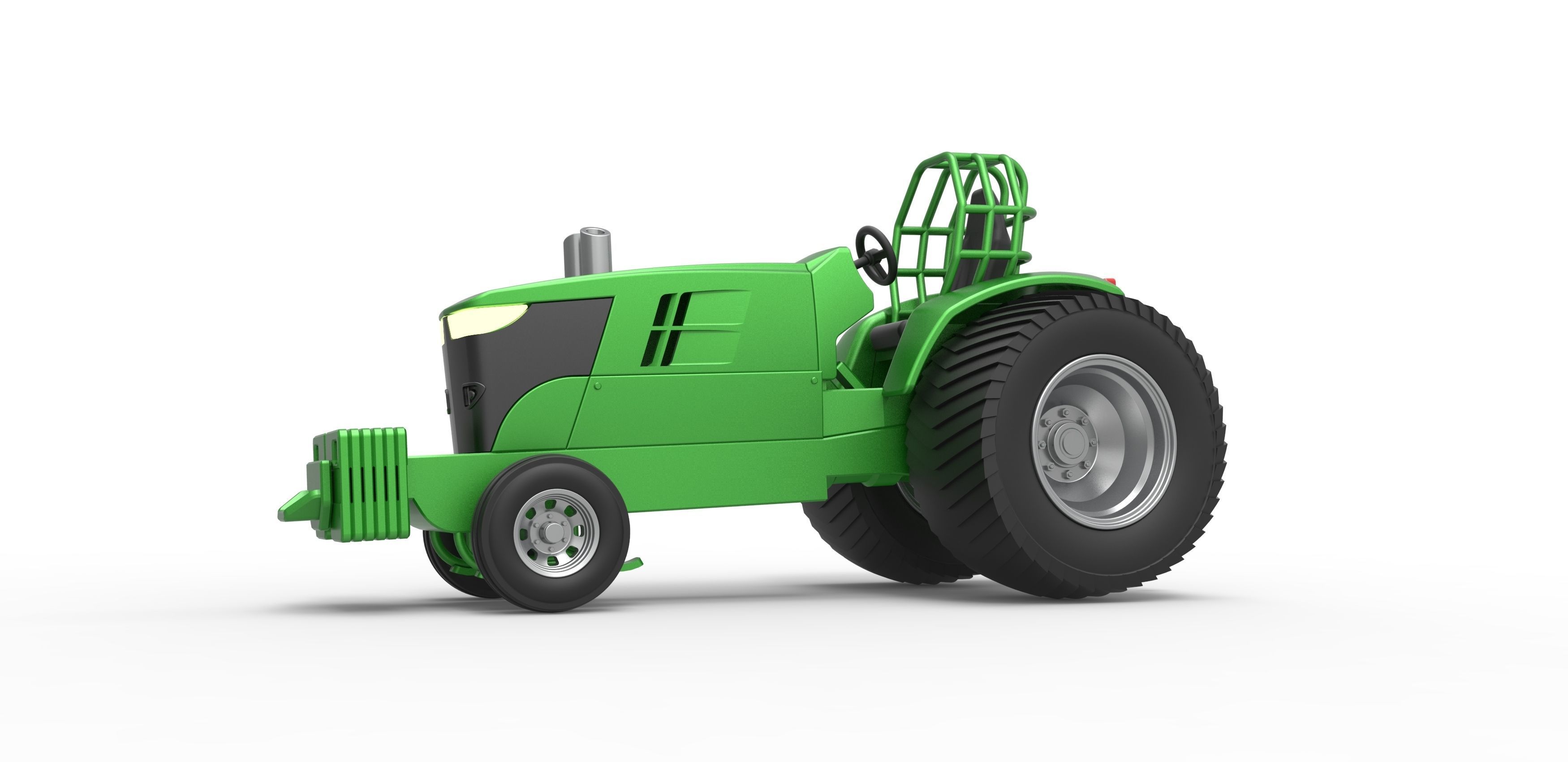 Pulling Tractor Pro Stock Scale 1 to 25 3D print model_2