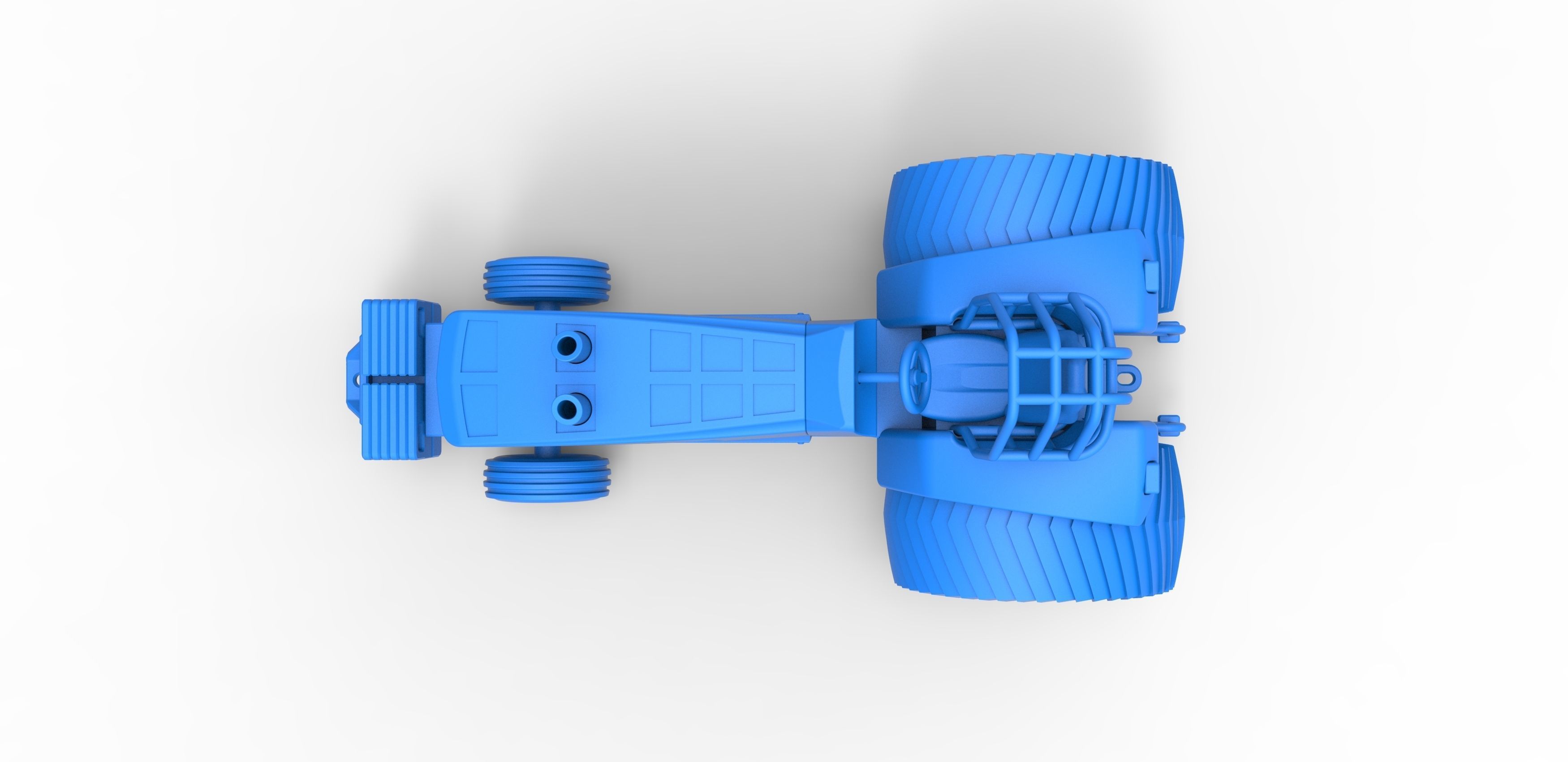 Pulling Tractor Pro Stock Scale 1 to 25 3D print model_22