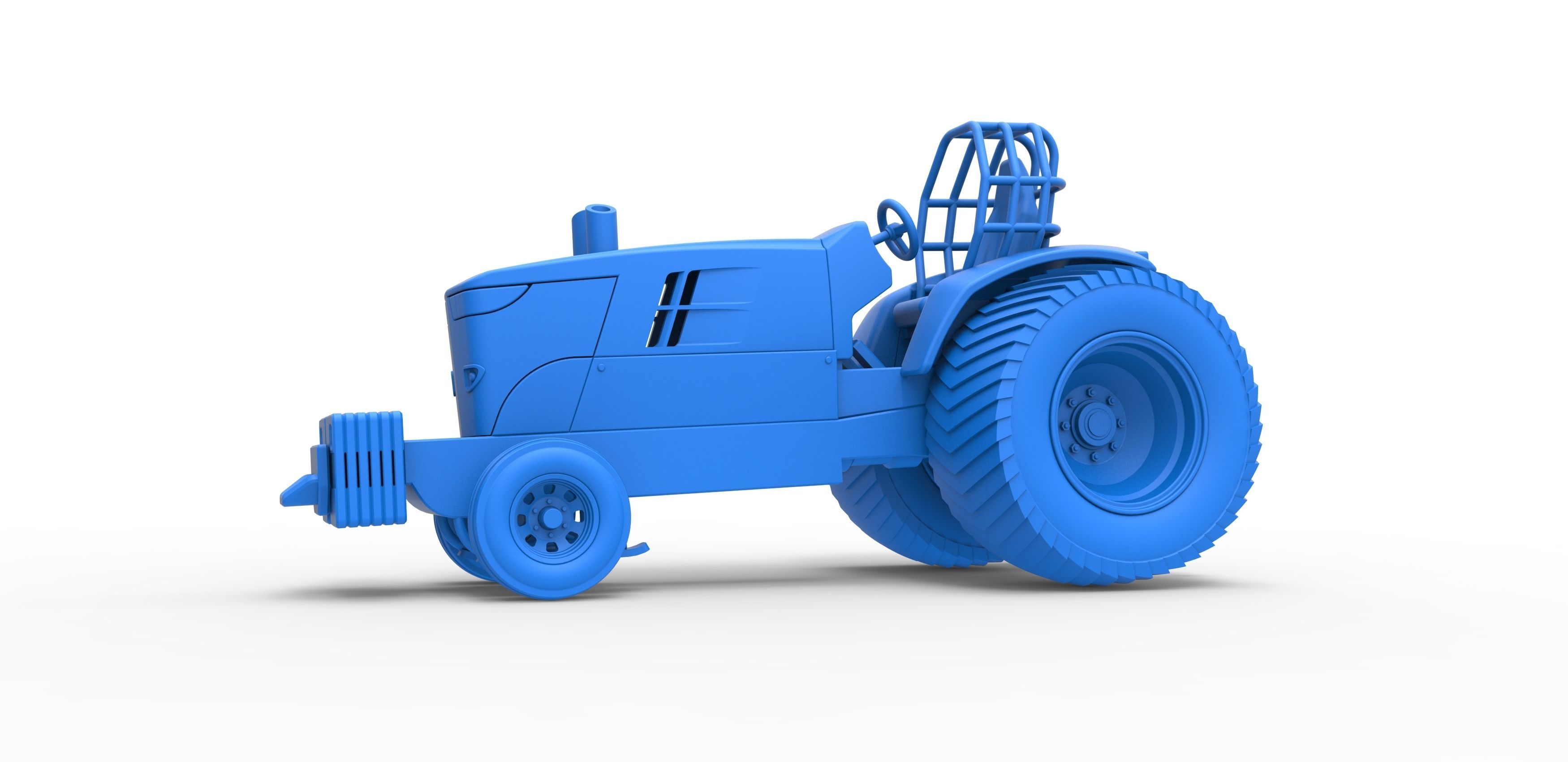 Pulling Tractor Pro Stock Scale 1 to 25 3D print model_15