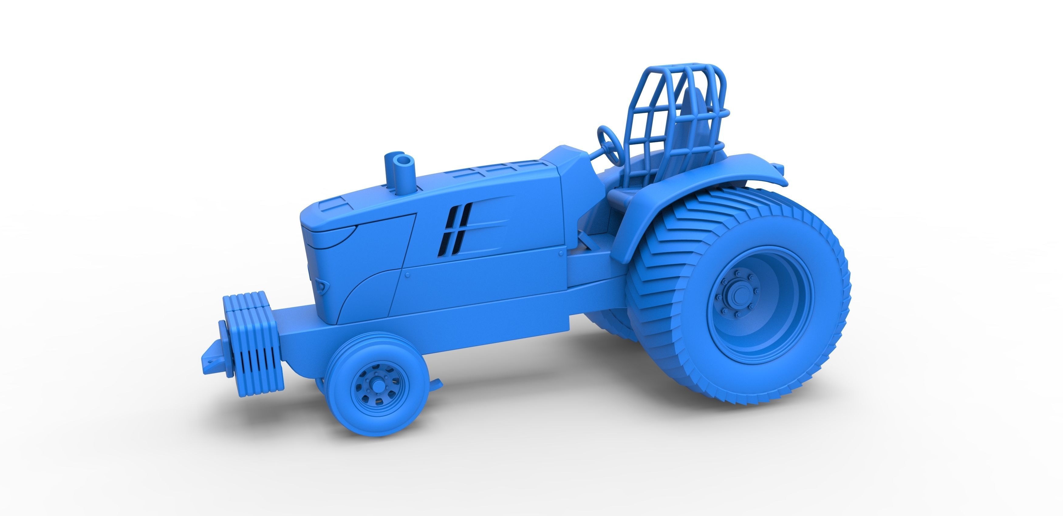 Pulling Tractor Pro Stock Scale 1 to 25 3D print model_14