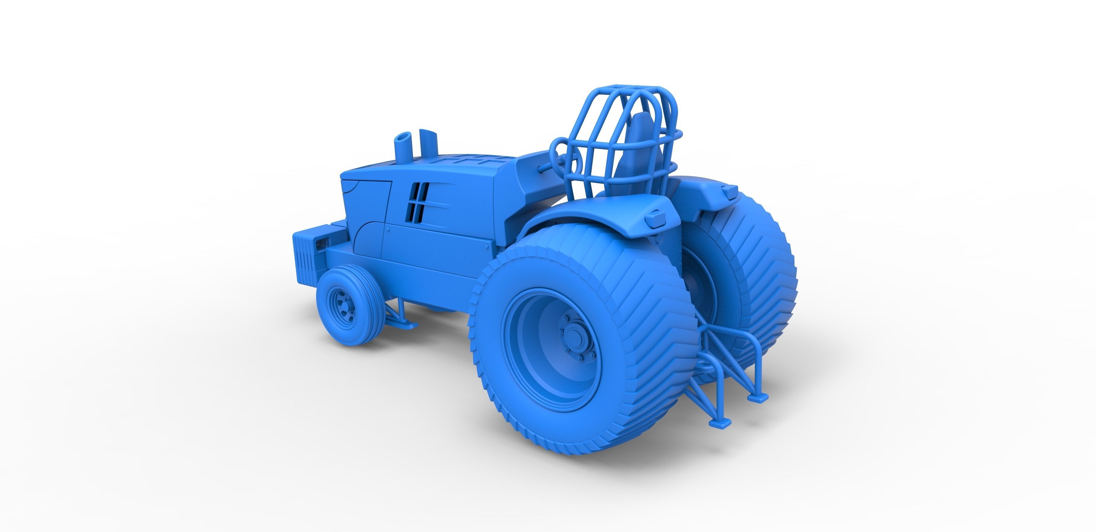 Pulling Tractor Pro Stock Scale 1 to 25 3D print model_23