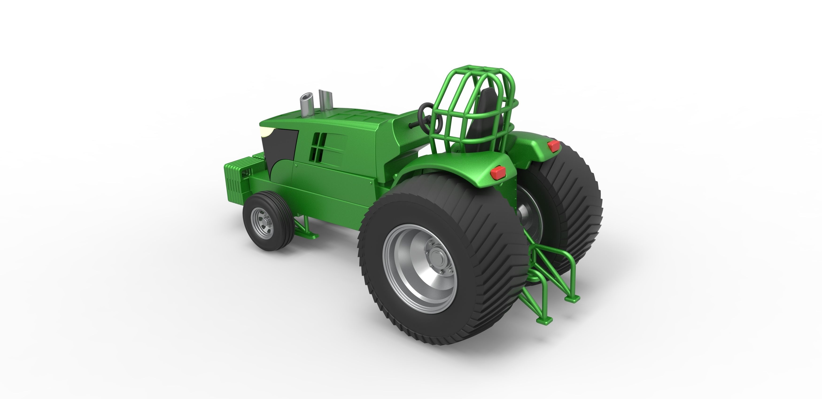Pulling Tractor Pro Stock Scale 1 to 25 3D print model_10