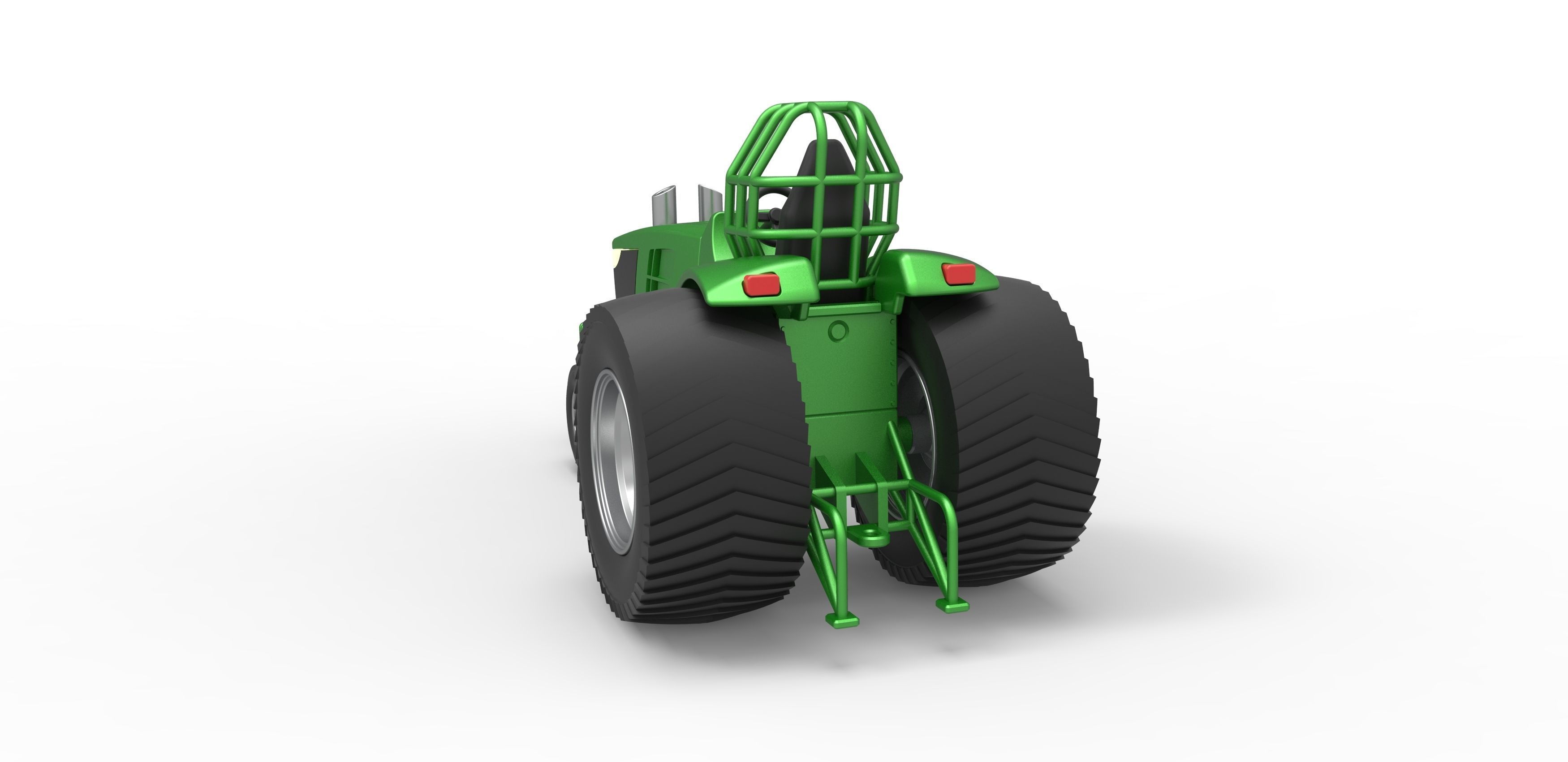 Pulling Tractor Pro Stock Scale 1 to 25 3D print model_11
