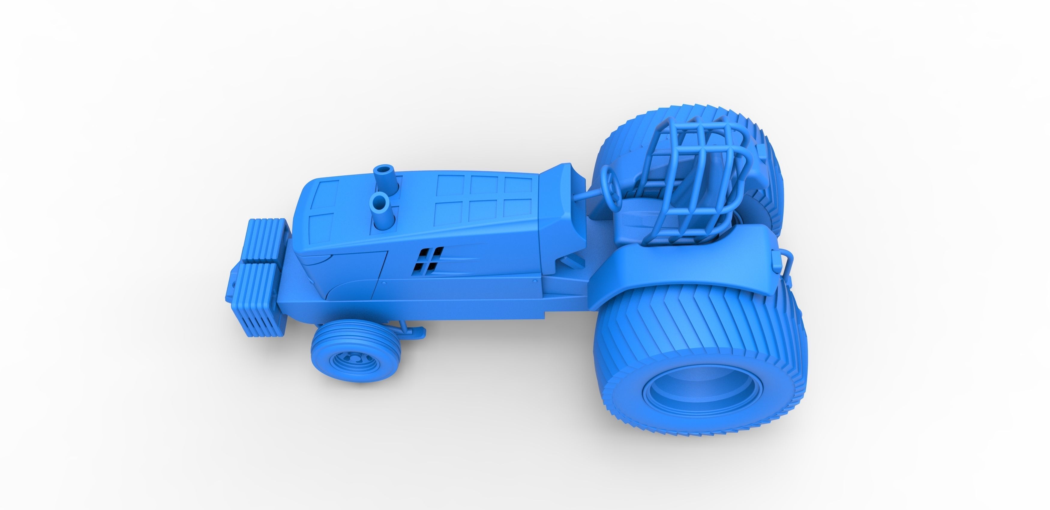 Pulling Tractor Pro Stock Scale 1 to 25 3D print model_21