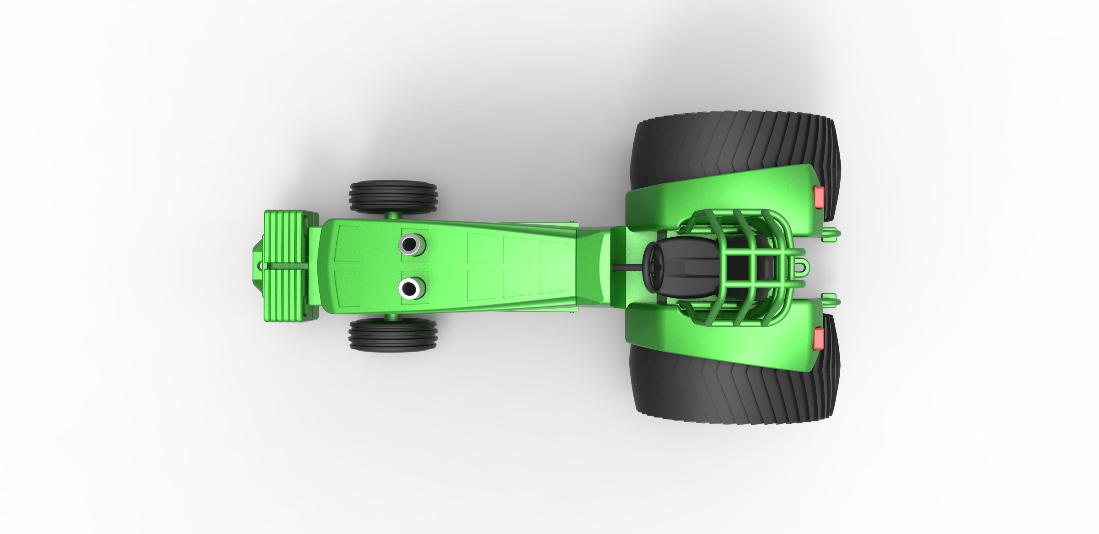 Pulling Tractor Pro Stock Scale 1 to 25 3D print model_9