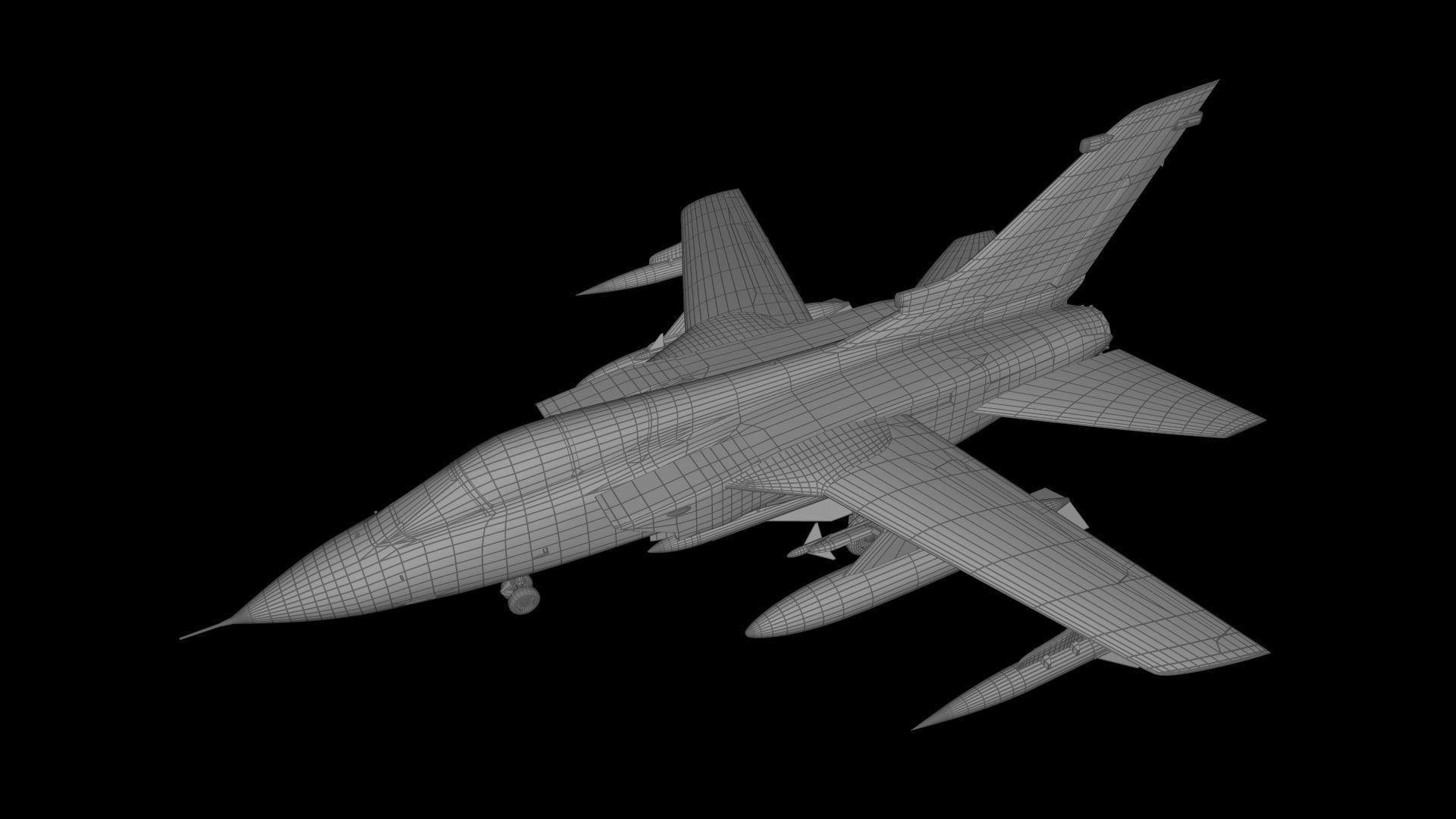 Panavia Tornado IDS Free low-poly 3D model_5