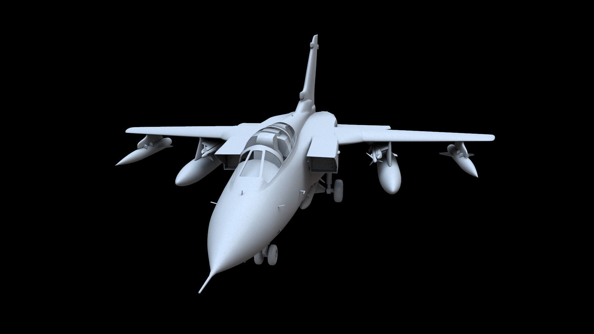 Panavia Tornado IDS Free low-poly 3D model_1