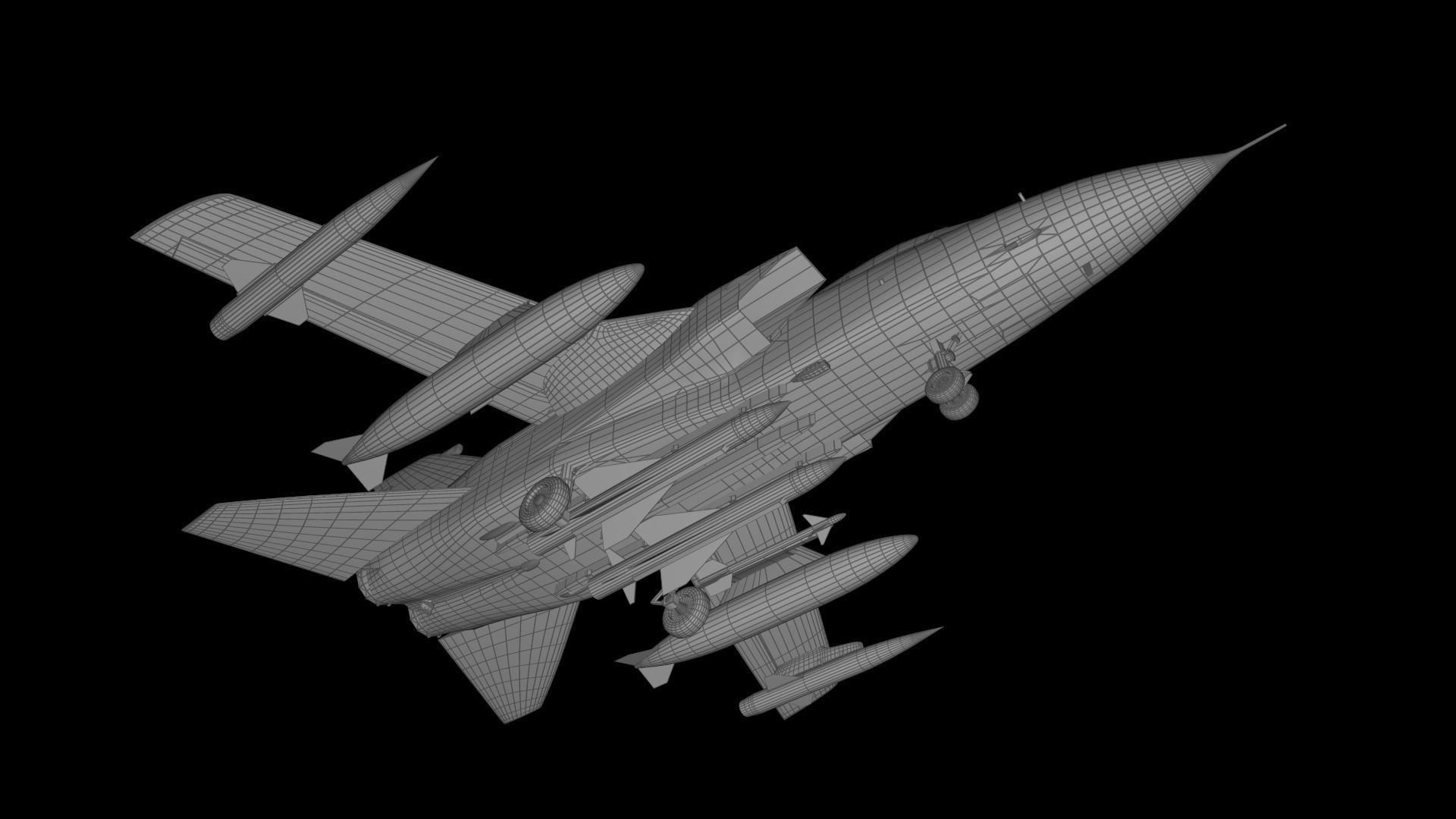 Panavia Tornado IDS Free low-poly 3D model_6