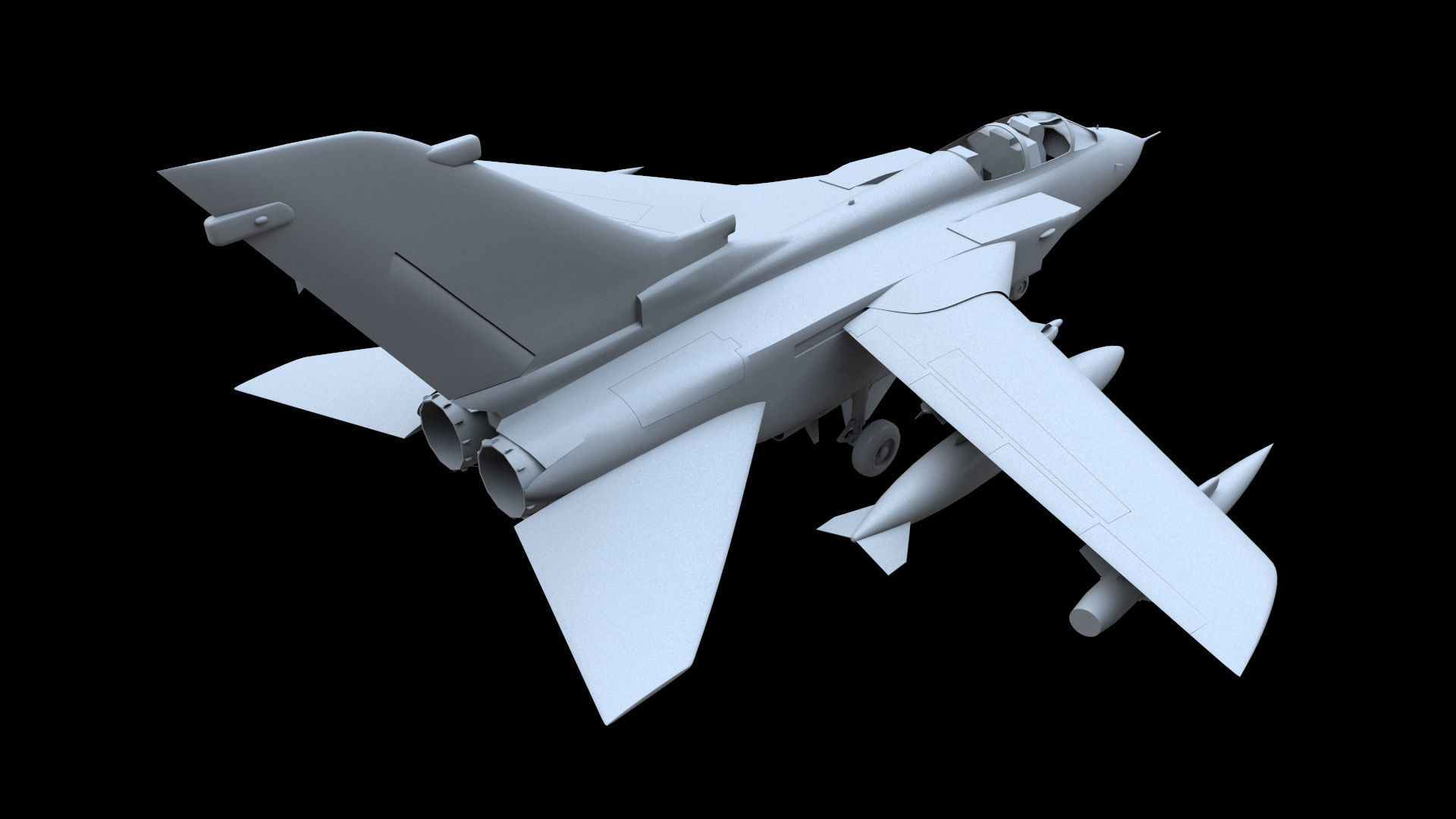 Panavia Tornado IDS Free low-poly 3D model_2